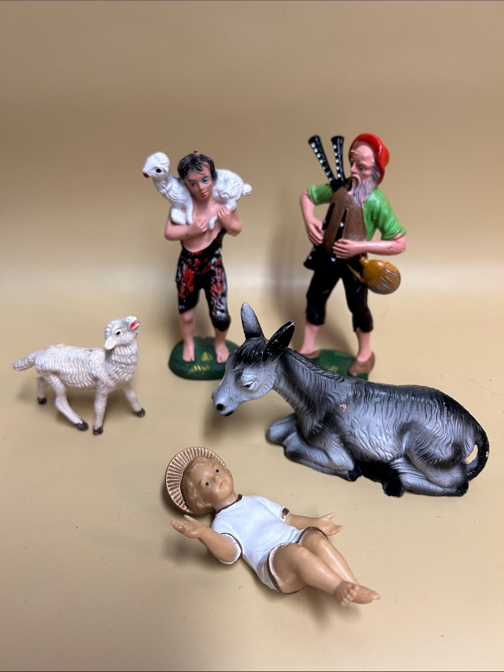 Nativity Figurine Made in Italy (3) Lot of 5